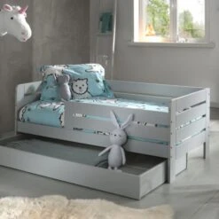 Vipack Toddler Ledikant Horizontaal Grijs 70 X 140 Cm -Babyseries Winkel pbbe7115 vipack toddler peuterbed 71 grijs sfeer lade b7f9