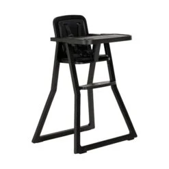 Babyseries Winkel 16 Puck Plain Kinderstoel Met Kussen Zwart