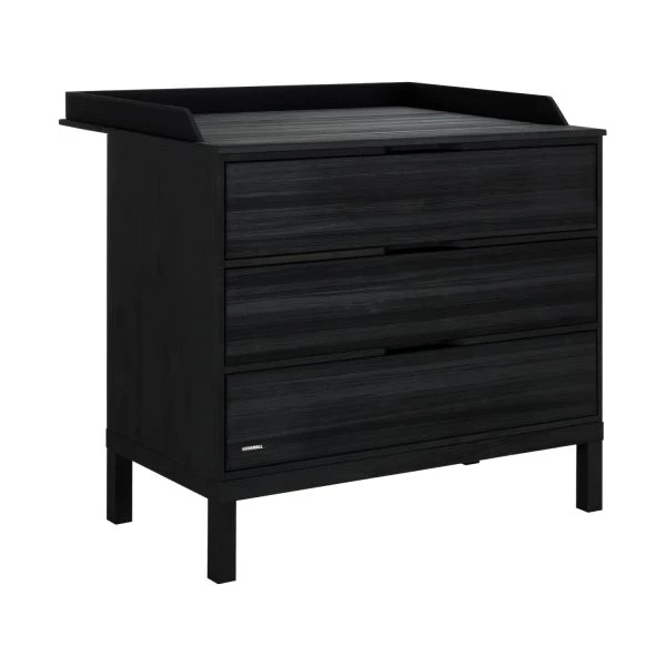 Kidsmill Pure Wood Bladvergroter Zwart Geborsteld Kidsmill Pure Wood Bladvergroter Zwart Geborsteld -Babyseries Winkel pure wood zwart commode bladvergroter 1 14a0